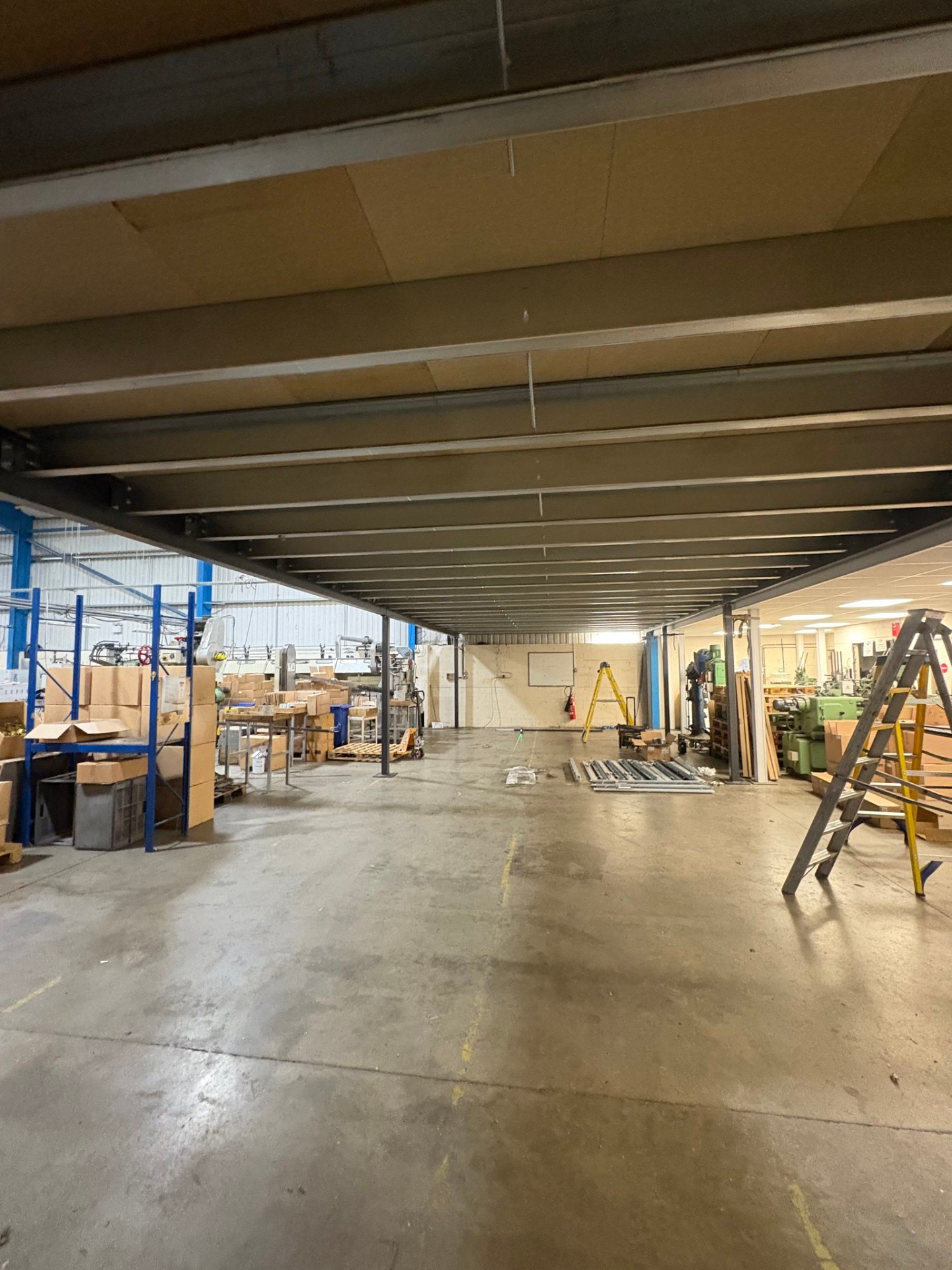 Industrial warehouse before LED lighting upgrade in Northamptonshire